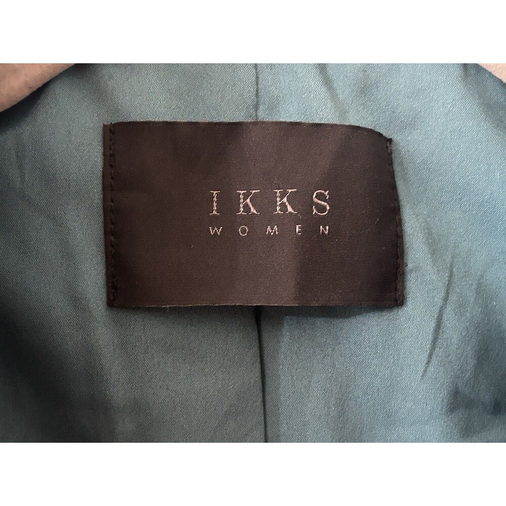 IKKS Women’s Size Small Green Suede Moto Jacket EUC - Picture 6 of 9